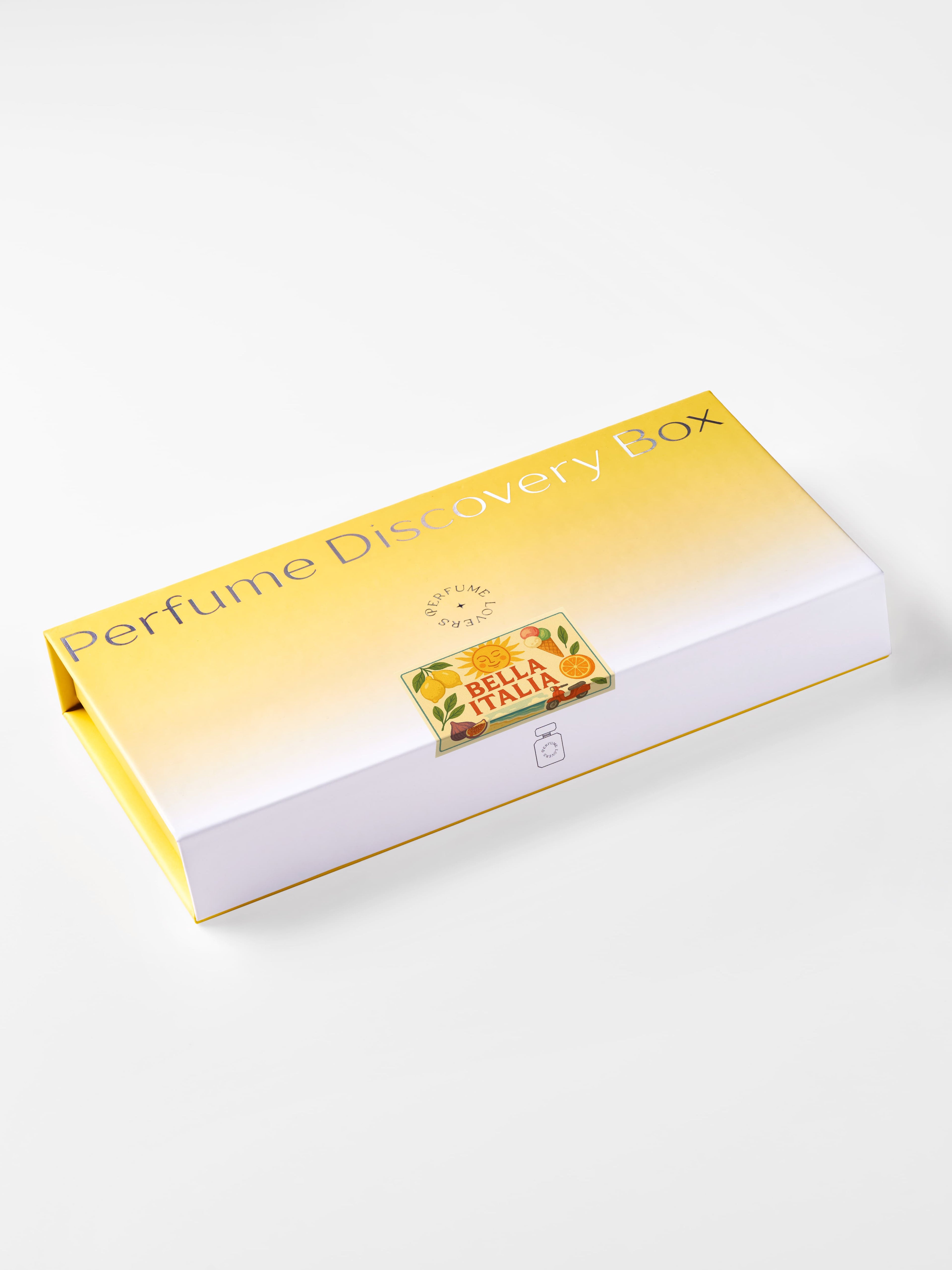 Bella Italia Discovery Box — closed box angled view on white background