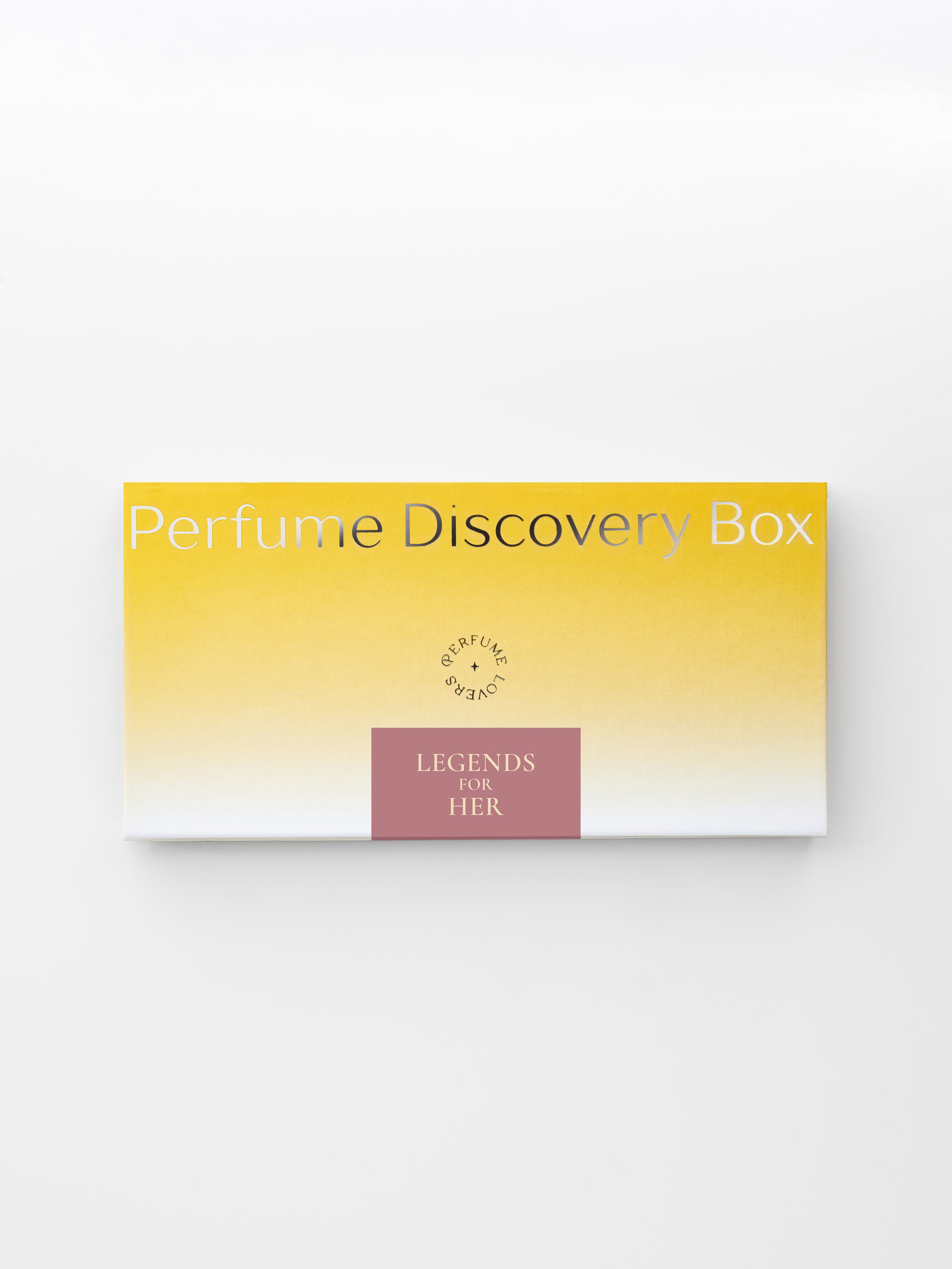 Legends for Her Discovery Box — closed box front view on white background