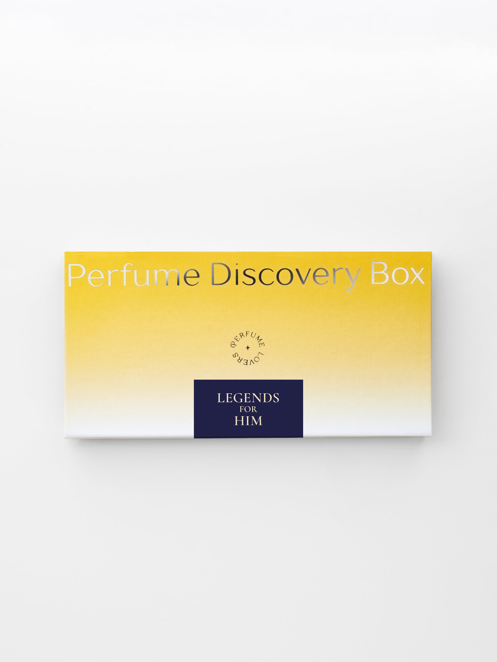 Legends for Him Discovery Box — closed gift box, front label on white background