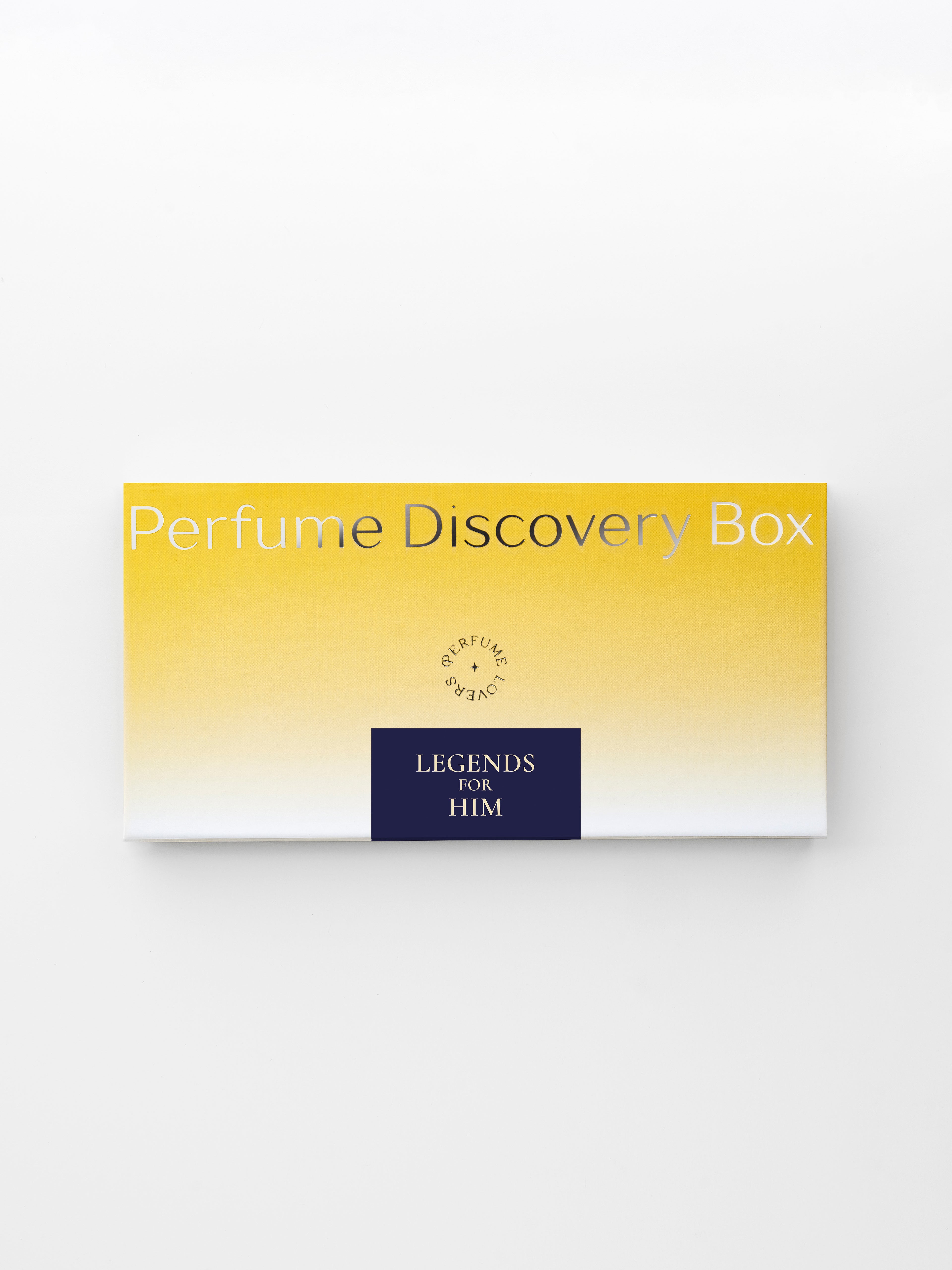 Legends for Him Discovery Box — closed gift box, front label on white background